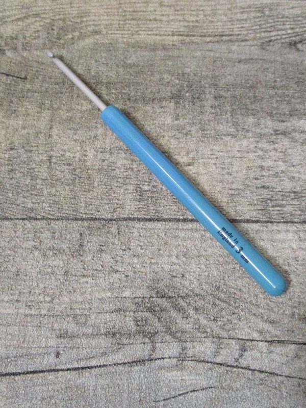 Häkelnadel "made in England" Stärke 3,0 (grau-blau) – Bild 5