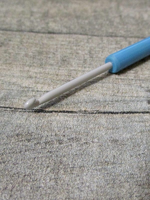 Häkelnadel "made in England" Stärke 3,0 (grau-blau) – Bild 3