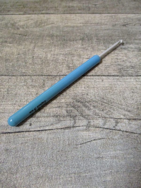 Häkelnadel "made in England" Stärke 3,0 (grau-blau)