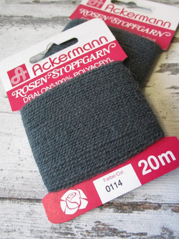 Rosenstopfgarn 0114 (dunkelgrau) von Ackermann – Bild 4