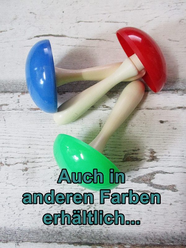 1 Stopfpilz (rot-weiß), aus Holz & Kunststoff – Bild 9