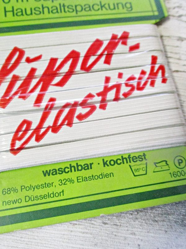 Gummiband Gummilitze Haushaltspackung NEWO kochfest weiß - Woolnerd