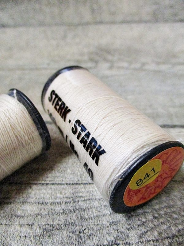 Jeansgarn Ledergarn natur 100m Stärke 40 Polyester Goldmann 841 - Woolnerd