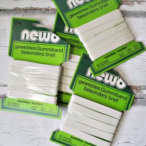 gewebtes Gummiband breit waschbar kochfest NEWO 1cm 2 m - Woolnerd