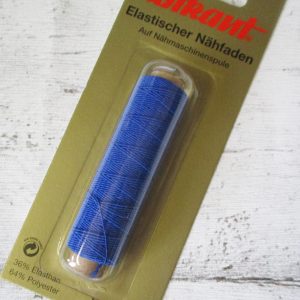 Nähgummi blau Rotkant - Woolnerd