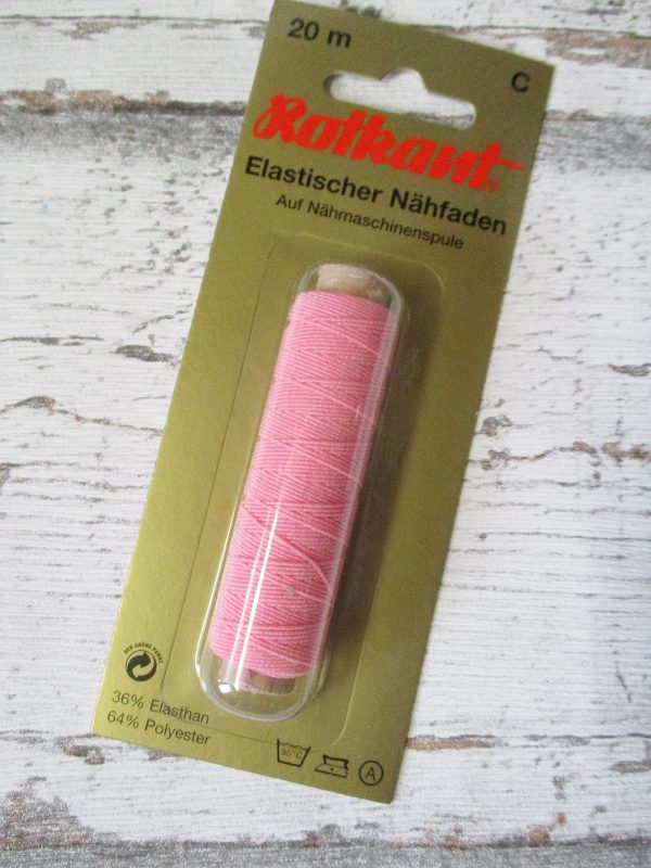 Nähgummi rosa Rotkant - Woolnerd