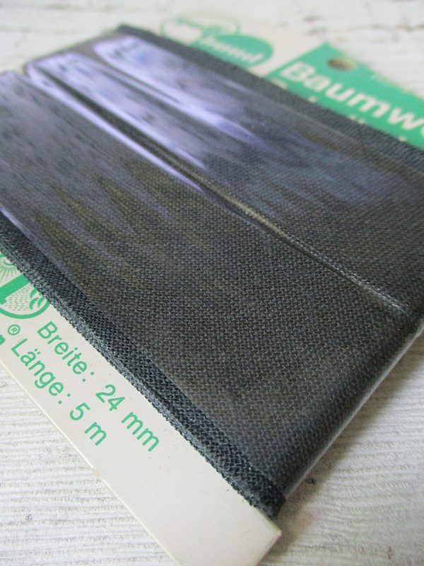 Schrägband (anthrazit), nicht vorgefalzt – Bild 3
