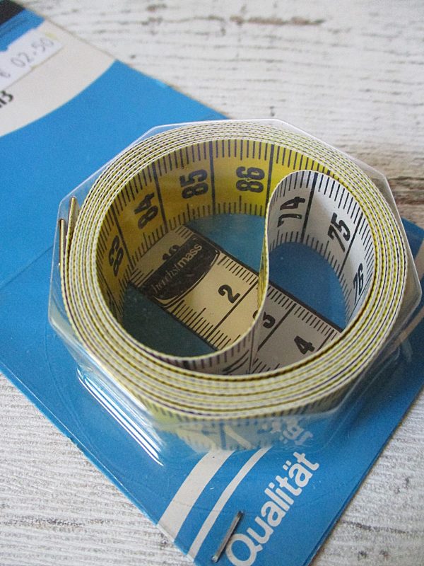 Maßband Metermaß Wenco gelb-weiß Kunststoff Metall - Woolnerd