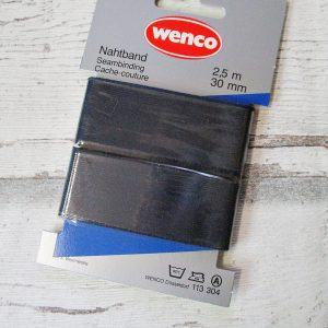 Nahtband Wenco-rot dunkelblau Baumwolle 30mm 250cm - Woolnerd