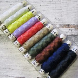 Nähgarn Kombipackung 10Rollen Polyester SICONA - Woolnerd