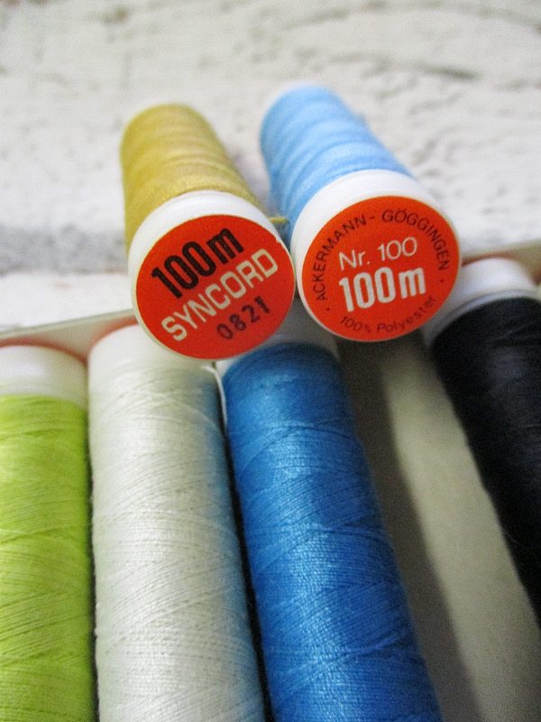 Nähgarn Kombipackung Syncord Ackermann-Göggingen 10Farben Polyester - Woolnerd