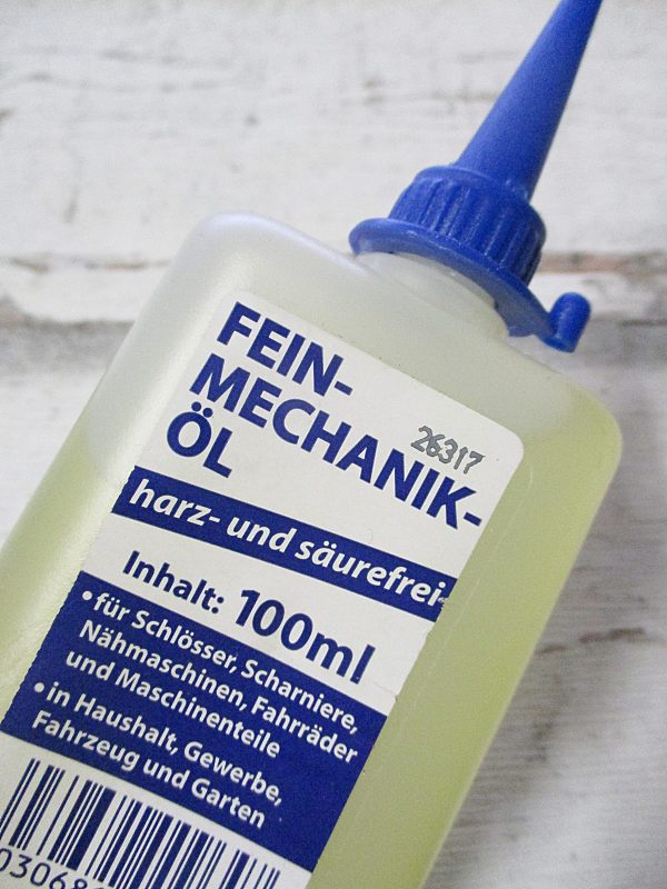 Nähmaschinenöl Feinmechaniköl harzfrei säurefrei 100ml - Woolnerd