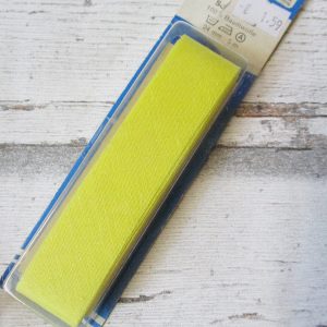 Schrägband Wenco gelb ungefalzt Baumwolle 24mm - Woolnerd