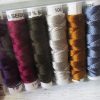 Seide Kombipackung graublau goldbraun silbergrau dunkelolivgrün beerenrot lila - Woolnerd
