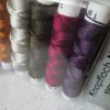 Seide Kombipackung graublau goldbraun silbergrau dunkelolivgrün beerenrot lila - Woolnerd
