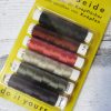 Seide schwarz rotbraun rot beige grün anthrazit - Woolnerd