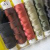 Seide schwarz rotbraun rot beige grün anthrazit - Woolnerd