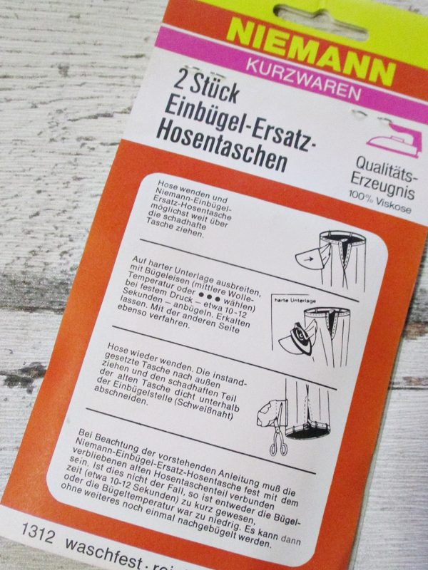 Einbügel-Ersatz-Hosentaschen (anthrazit) – Bild 8