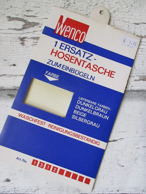 Ersatz-Hosentasche Einbügeln Beige Wenco - Woolnerd