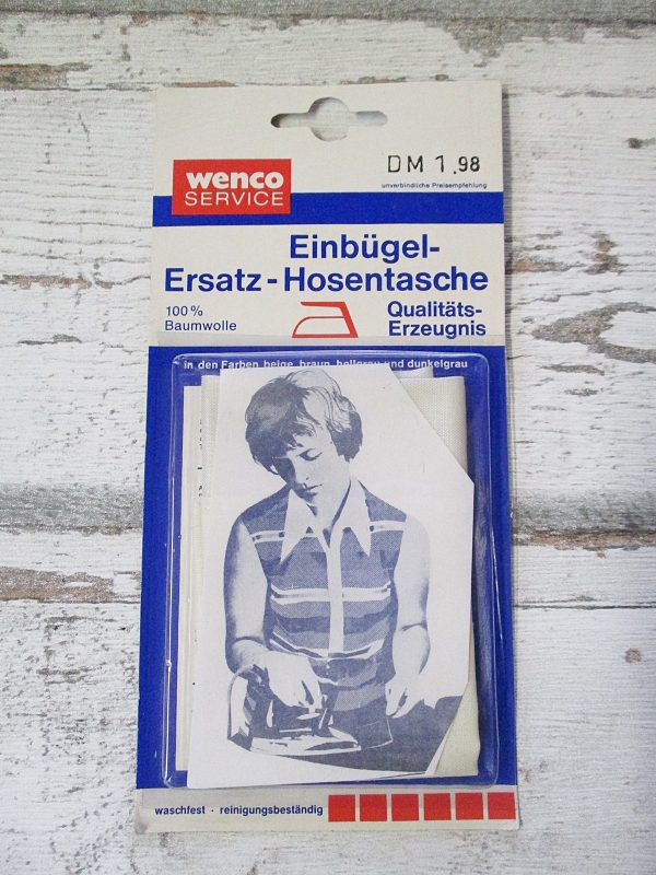 Ersatz-Hosentasche Einbügeln Wenco creme - Woolnerd