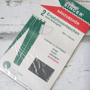 Ersatzhosentaschen dunkelgrau Viskose SINGER - Woolnerd