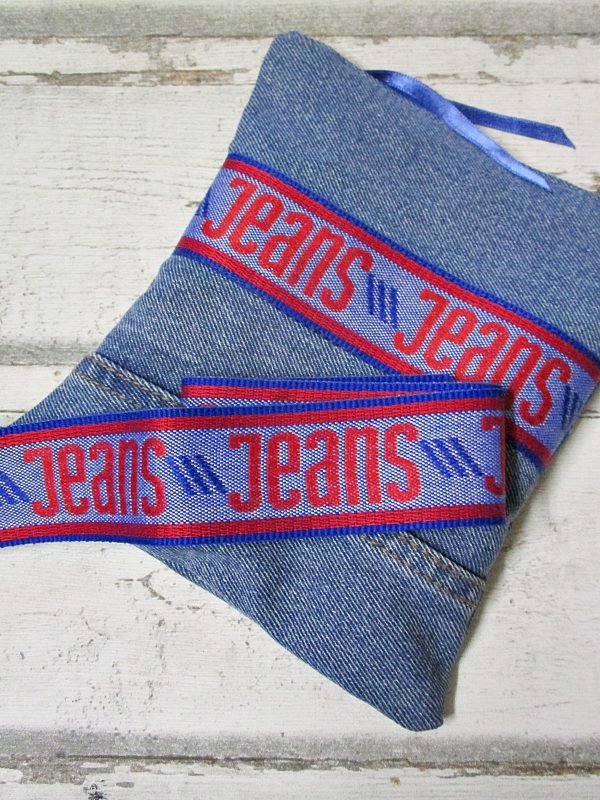 Jeansborte Zierborte Stoffbesatz 70er Jahre - JEANS