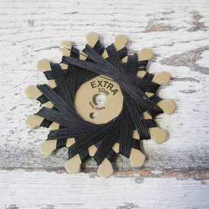 Leinenzwirn SERTEX schwarz 20m - Woolnerd