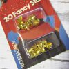Ziernieten 20 fancy_stars gold dreieckig spitz Prym - Woolnerd
