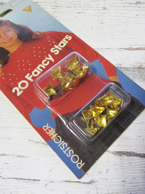 Ziernieten 20 fancy_stars gold dreieckig spitz Prym - Woolnerd