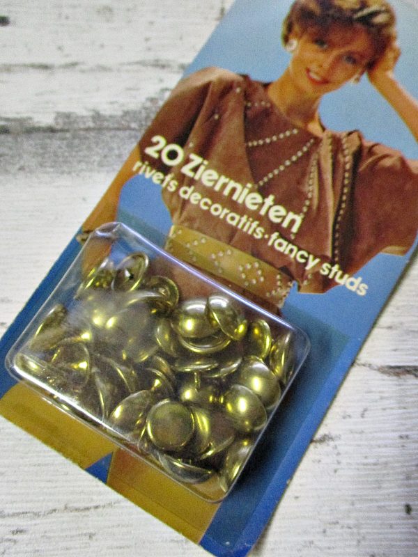 Ziernieten 20Stk gold rund Prym - Woolnerd