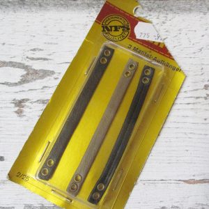 Mantel-Aufhänger Näh-fix dunkelbraun hellbraun 3Stk Leder - Woolnerd