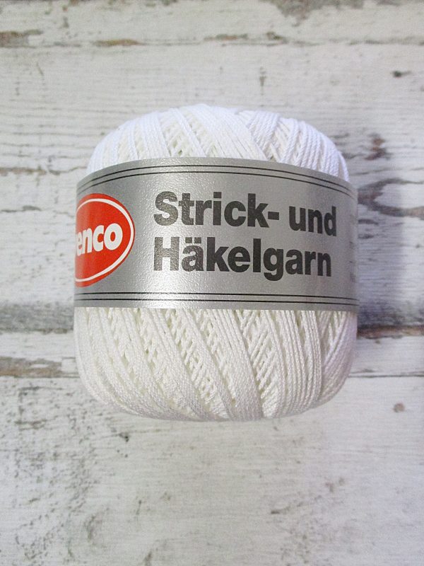 Wolle Strick-_und_Häkelwolle Wenco Farbe_001 Baumwolle Mako merc - Woolnerd
