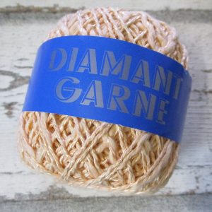 Wolle Diamantgarn Farbe_130 lachsrosa 66umwolle 34%Viskose Seidenglanz - Woolnerd