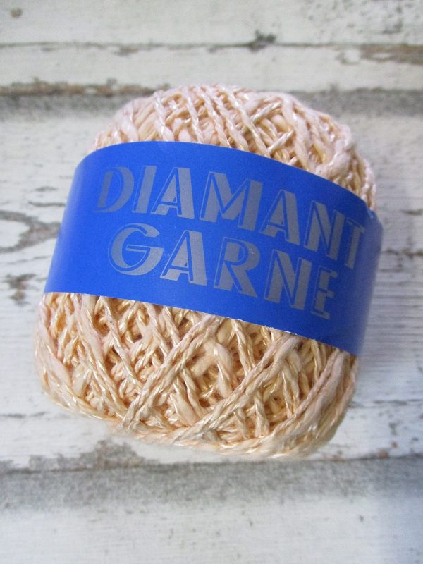 Wolle Diamantgarn Farbe_130 lachsrosa 66umwolle 34%Viskose Seidenglanz - Woolnerd