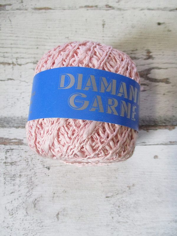 Wolle Diamantgarn Farbe_2033 rosa 66umwolle 34%Viskose Seidenglanz - Woolnerd