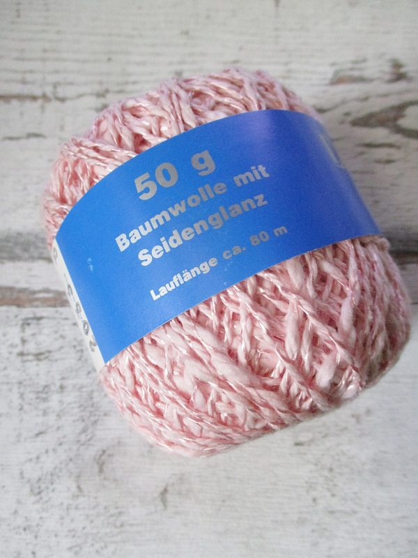 Wolle Diamantgarn Farbe_2033 rosa 66umwolle 34%Viskose Seidenglanz - Woolnerd