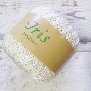 Häkelgarn Wolle Strickgarn Iris 67%Viskose 33umwolle Farbe_1 perlweiss - Woolnerd