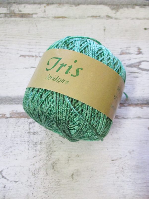 Wolle Strickgarn Iris 67%Viskose 33umwolle Farbe_14 grün - Woolnerd