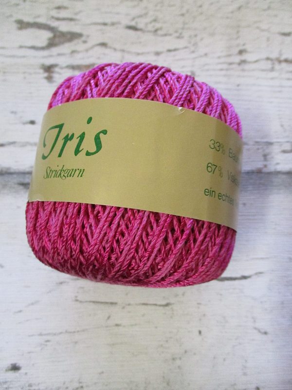 Wolle Strickgarn Iris 67%Viskose 33umwolle Farbe_4 pink - Woolnerd