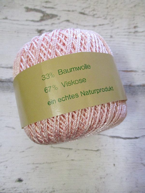 Wolle Strickgarn Iris 67%Viskose 33umwolle Farbe_6 rosa - Woolnerd