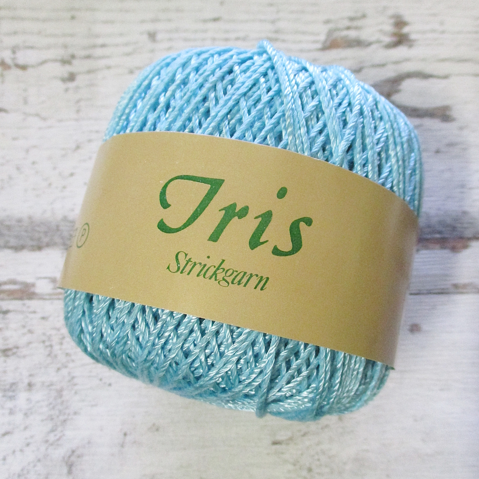 Wolle Strickgarn Iris 67%Viskose 33umwolle Farbe_7 eisblau - Woolnerd