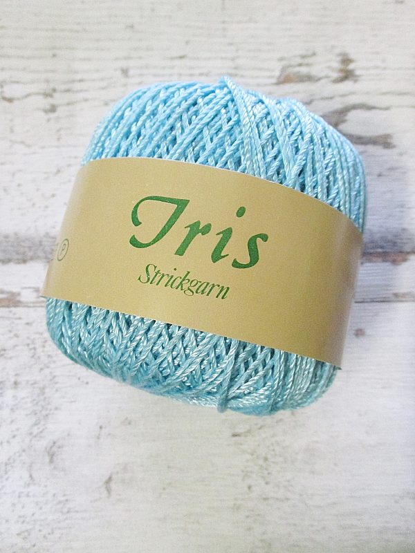 Wolle Strickgarn Iris 67%Viskose 33umwolle Farbe_7 eisblau - Woolnerd