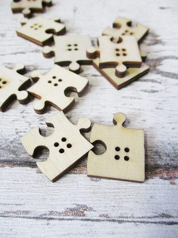 Holzknopf "Puzzle"