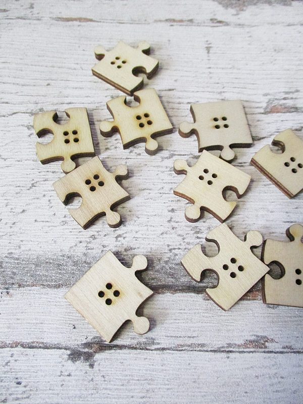 Holzknopf "Puzzle" – Bild 4