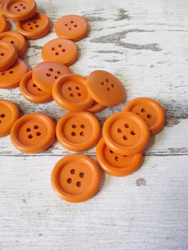 Holzknopf (orange)