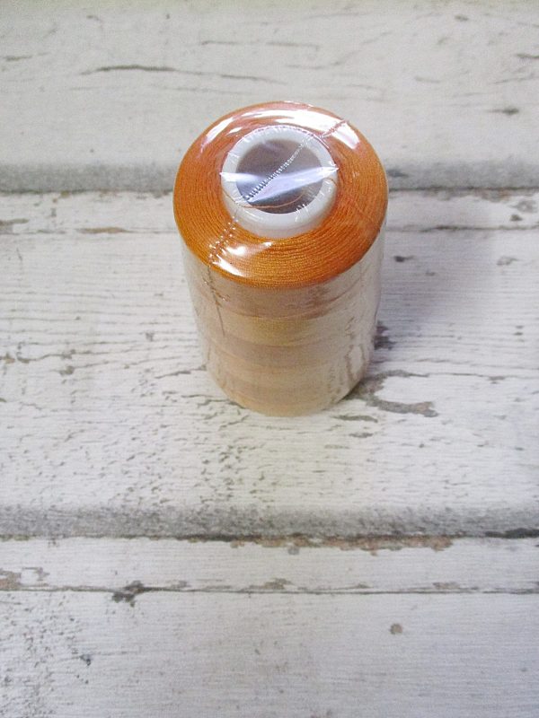 Overlockgarn Polyestergarn (orange), Stärke 40/2, Länge: 3000 Yards, (ca. 2743 Meter) – Bild 3