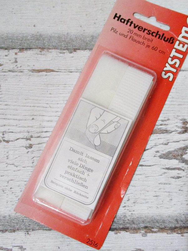 Klettband Haftverschluss (weiß)