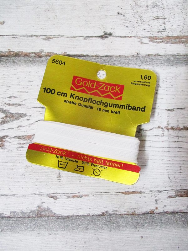 Knopflochgummiband (18 mm Breite)