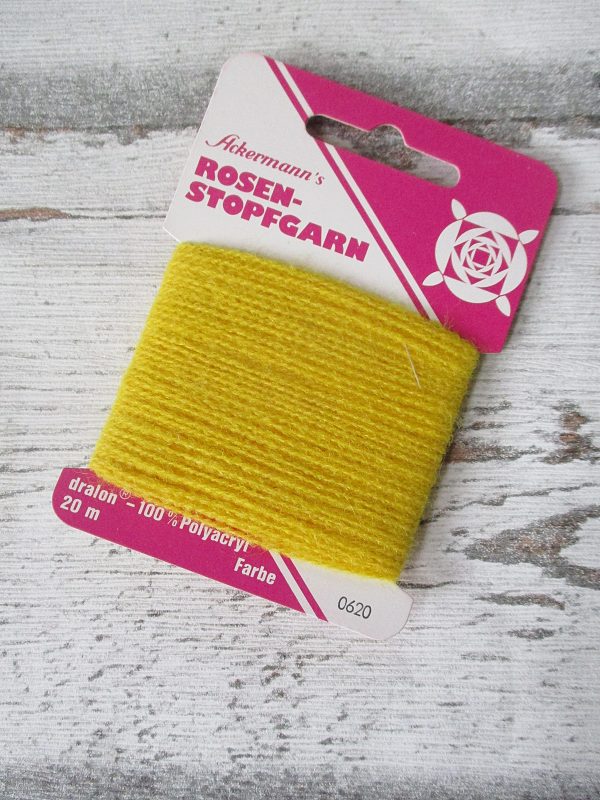 Rosen-Stopfgarn Ackermann Dralon Polyacryl 20m Farbe_0620 vanillegelb - Woolnerd