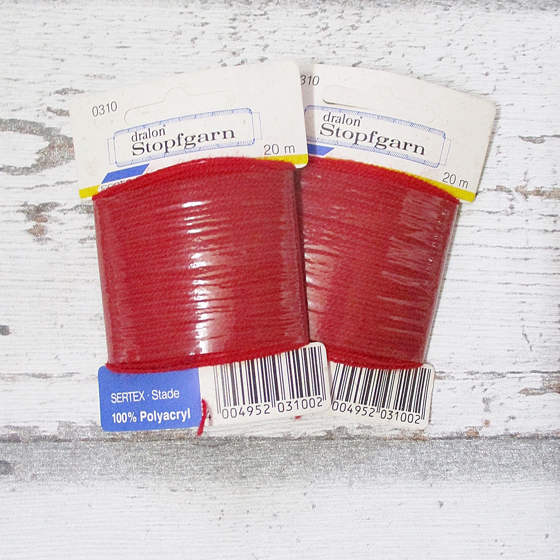 Stopfgarn SERTEX Polyacryl 20m rot - WOOLNERD